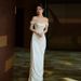 Elegant Style Light Satin Mermaid Wedding Dress Off The Shoulder Simple Brides Gown New Design Women's Party Wear_ecoleips.com