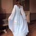 Modest Abaya Dress Women's Elegant Retro Style Long Sleeved Fitted Maxi Dress Soft Polyester Summer Dress_ecoleips.com