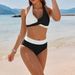 Sexy Bikini Set With Removable Padded Bra - High-Cut Swimwear For Women, Quick-Dry Polyester & Versatile Colors_ecoleips.com