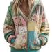 Women's Clothing Fit Casual Floral Print Hoodie Loose Fit Floral Print Hoodie For Women – Soft Polyester-Spandex Blend With Kangaroo Pocket (S-XXXXL)_ecoleips.com