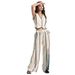 Women's Clothing Spring And Summer New Products Women's Striped Suit Sleeveless Vest Set Loose Wide Leg Trousers Two Piece Suit_ecoleips.com