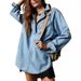 Women’s Clothing Denim Jacket New Long Sleeved Jacket V Neck Fashion Design Casual Jacket_ecoleips.com