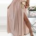 Elegant Sequin Embellished Sleeveless Maxi Dress For Women - Summer Fashion Party Wear, Polyester Blend, A-Line Ruffled Hem_ecoleips.com