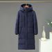 girl Girl Girl New Cross-Border Wholesale Foreign Trade European American Style Men And Women Couple Version Thickened Long Down Jacket_ecoleips.com