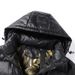 Men's Winter Black Gold Padded Jacket, Lightweight Quilted Coat, Slim Fit Zip Up Casual Outerwear For Autumn & Winter, Streetwear Fashion_ecoleips.com