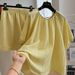 Women's Clothing Summer Outfit With A Complete Set Of Light Mature Tencel Linen Short Sleeved Shirt And Shorts Two Piece Suit_ecoleips.com