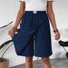 "Women's Casual Shorts With Pockets – Lightweight Polyester Summer Skirt Shorts For Beach & Streetwear"_ecoleips.com