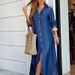 Women's Autumn Fashion Long Sleeved Shirt Dress Regular Thickened Polyester Sizes S To 5XL For Spring/Autumn_ecoleips.com