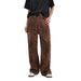Women's Clothing Retro Leopard Print Jeans Slim Straight Loose Casual Wide Leg Pants_ecoleips.com