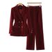 Women's Clothing Brown Suit For Women Autumn New High End Slim Fit Formal Wear Corduroy Suit Professional Wear_ecoleips.com