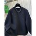 "Retro Beaded Sweatshirt For Women – Heavy Duty Fleece, Loose Fit Slimming Top (Black, M-4XL)"_ecoleips.com