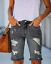 Women's Clothing Washed Hole Washed Cotton Women's Denim Shorts_ecoleips.com
