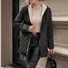 Women's Fleece-Lined Hooded Jacket, Casual Long Sleeve Mid-Length Coat, Warm & Stylish Polyester Puffer Coat For Winter_ecoleips.com