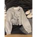 European American Style Round-neck Long-sleeve Sweatshirt For Women, Spring And Autumn Thin Korean Version_ecoleips.com