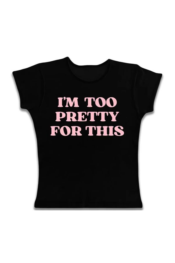 Foreign Trade American-style English Print Sweet And Cool Trendy Solid Color T-shirt, Simple Round-neck Street Style_ecoleips.com