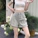 Retro Denim For Women, Summer 2025 New Style, Trendy Design, High-waisted, Slimming, Straight A-line Shorts_ecoleips.com