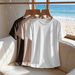 Women's Style Casual Round Neck Short Sleeve Plain Sports Top Solid Color Loose Three Piece T-Shirt Set_ecoleips.com