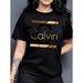 European Size 100% Cotton Calvin Women's Casual Short Sleeve Round_ecoleips.com