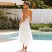 In-stock Cross-border European And American Women's Clothing, New Floral Sexy Strapless Backless Vacation-style Dress_ecoleips.com
