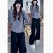 girl 2025 New Korean Style Hooded Collar Knitted Sweater Loose Long Sleeve Top Women, Suitable For Both Inner And Outer Wear_ecoleips.com