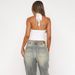 Women's Lace up Halter Neck Tank Top ZX25059CPO European Size 2025 Summer New Style Versatile Solid Color_ecoleips.com