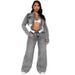 Women's Fashionable Short Top And Trousers Set with Pockets Hot Selling Sexy Clothing Combo for Women_ecoleips.com