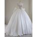 Satin Wedding Dress Square Neck Long Train Perfect for Brides Travel Photography Court Style And Going out New Spring 2025_ecoleips.com