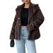DiYun European And American Elegant Lapel Sweater Coat Women's Clothing 2025 Autumn/Winter_ecoleips.com