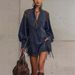 Women's Clothing Women's V Neck Tassel Embroidered Dress Elegant V-Neck Suede Fringe A-Line Midi Dress With Embroidery For Women_ecoleips.com