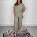 Women's Fashion Loose Casual Suits Solid Color New Summer_ecoleips.com