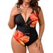 Tropical Print Bikini Set – Sexy High-Cut Swimwear For Women (0xl-5xl, Floral, Upf50+) Skin Whisperer_ecoleips.com