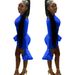 Women Solid Color Sexy Flared Long Sleeve Mini Dress Nightclub Party Wear Evening Cocktail Bodycon Dress For Ladies136_ecoleips.com