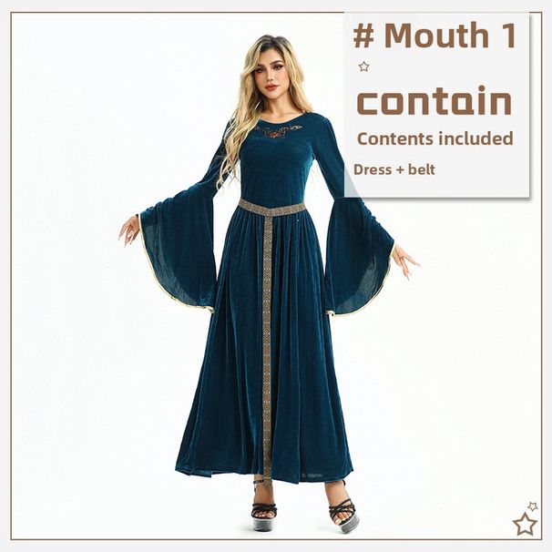20.26million Costume Vintage Court Style European Farm Peasant Renaissance Dress Medieval Clothing_ecoleips.com