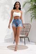 Women's Clothing Temperament Fashion Washed Ripped Stretch Shorts For Women_ecoleips.com