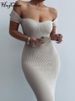 Hugcitar Solid Square Collar Short Sleeves Sexy Midi Dress 2022 New Fashion Women Bodycon Elegant Casual Party Club Overalls Y2K_ecoleips.com