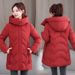 High-end Mid-length, 2025 Winter New Korean Fashion Jacket For Women, Plus Size Slim Cotton Coat_ecoleips.com