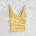 2025 New Summer Cross-Border Fashion Women's Clothing European And American Sexy V-Neck Ruched Slim-Fit Camisole_ecoleips.com