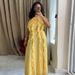 Women's Clothing Elegant Halter Neck Ruffle Suspender Dress For Women Spring European American Style Floral Print Three Dimensional Sleeveless_ecoleips.com
