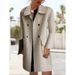 Elegant Oversized Wool Blend Trench Coat For Women - Loose Fit Mid-Length Coat With Double Breasted Design, Available In Multiple Colors_ecoleips.com