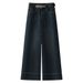 Guangzhou Thirteen Lines Fleece-Lined Thickened Jeans Women, New Autumn And Winter Style, Recommended For Petite Sizes,_ecoleips.com