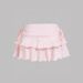Trendy Irregular Sports Y2K Millennium Design Pleated Tie Low Waist Casual Midi Skirt Summer_ecoleips.com