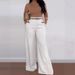 Elegant High Waist Straight Leg Trousers For Women Versatile Wide Leg Formal Bottoms England Style Fashion Spring/Autumn Summer_ecoleips.com