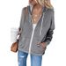 Oversized Zip-Up Hoodie With Drawstring & Pockets – Unisex Heavyweight Polyester Pullover, Streetwear Casual Coat For Women & Men_ecoleips.com