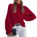 Aria Basics Aria Basics 2026 European And American Autumn/Winter New Loose Half-Turtleneck Knit Sweater, Cross-Border Women's Clothing,_ecoleips.com