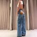 High Waisted Wide Leg Jeans Women's Casual Loose Trousers Spring 2026 American Style Pocket Detail Versatile Denim_ecoleips.com