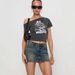 Women's Clothing Supply Of Women's Elastic Denim Short Skirts With Prints, New Women's Hip Skirts,New Models_ecoleips.com
