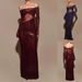Women's Clothing Perspective Evening Dress Sexy Long Slim One Shoulder_ecoleips.com