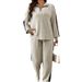 European Style Streetwear Casual For Women, Autumn 2023 New High-End Design Sweatshirt And Wide-Leg Pants Two-Piece Set_ecoleips.com