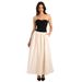 2025 Summer New European And American Fashion Color-Block Strapless Sleeveless Dress Women's Apparel Cross-Border_ecoleips.com