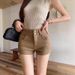 High-waisted Tight-fitting Hip-enhancing Denim Shorts For Women, Summer 2025, Sexy And Alluring, Ultra-short, Versatile,_ecoleips.com